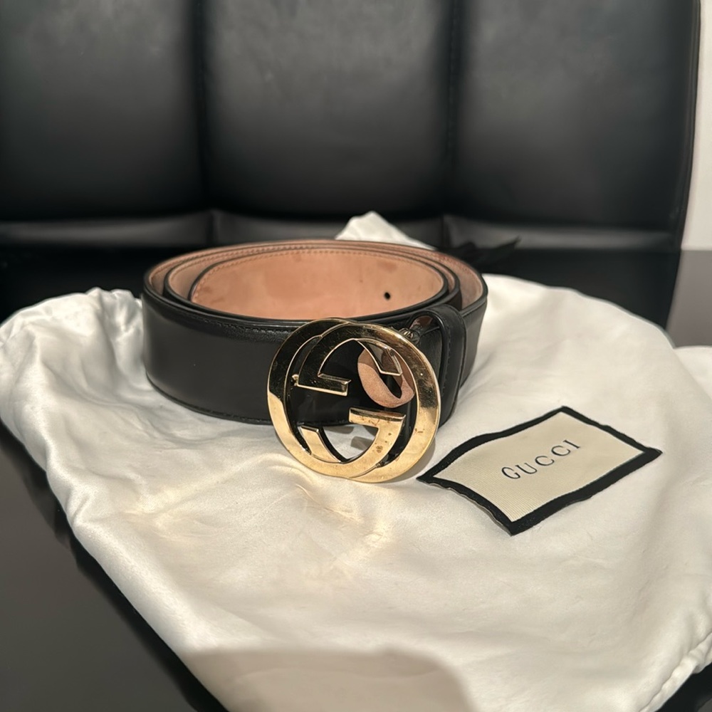 Gucci Interlocking G Leather Belt